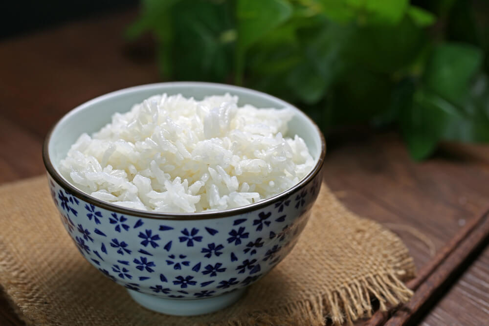 photo de riz avec lumière naturelle